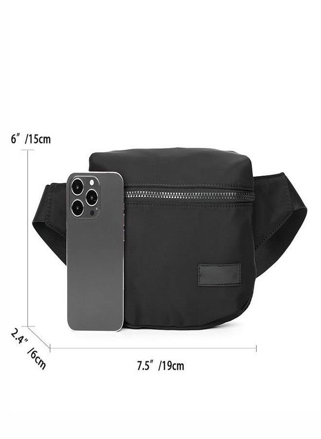 VERSATTA Fanny Packs for Women with RFID Blocking, Water Resistant Mini Fanny Pack for Men, Ajustable Waist Bag Anti Theft Crossbody Bags for Women, Small Travel Fanny Pack, Lightweight Belt Bag Black - Image 3